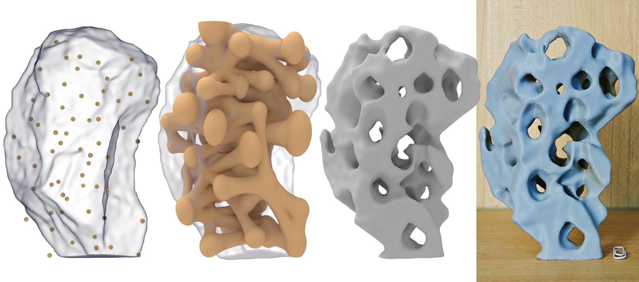 Visual Permeability-Driven Generation of Support-Free Stochastic Porous Structures